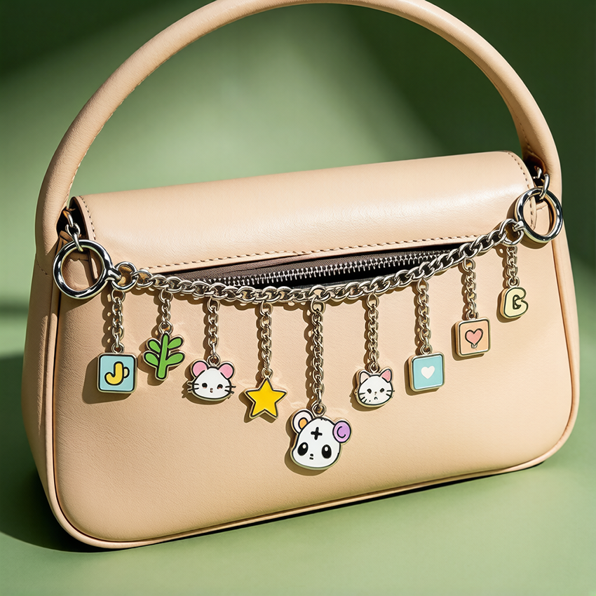 Kawaii Mini Key Pendant Purse Bags Charms Keychain Designer Luxury for Hand Bag