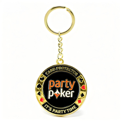 New Design Custom logo Poker Chip Metal Souvenir Keychain