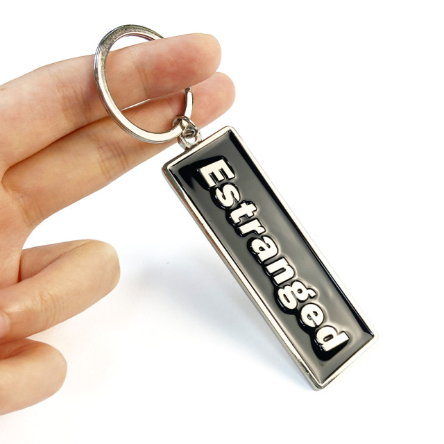 Free Customized Marketing Custom Keyring Travel Metal Custom logo with Packaging