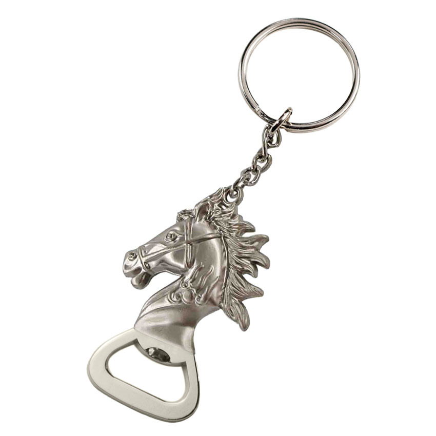 Wholesale Antique Silver Color Custom logo Name Design Metal Horse Beer Opener 3d Embossing Keychains for Souvenir Gifts,MY SHOP,Wholesale Antique Silver Color Custom logo Name Design Metal Horse Beer Opener 3d Embossing Keychains for Souvenir Gifts