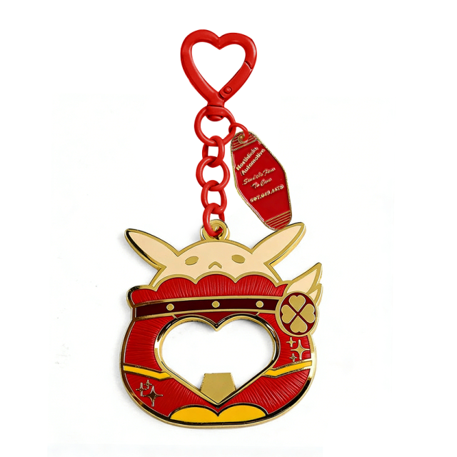 Low Moq Tiny Metal Handle Connector Lock Keychain Colorful