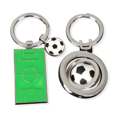 Wholesale Custom 3D Mini Soccer Ball Accessories Key Ring Customized Football Club Logo Key Rings