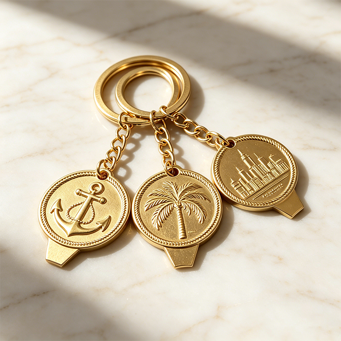 Bespoke Luxury Celestial Keychain Bottle Opener Custom 3D Relief Moon Stars Key Ring Commemorative Souvenir for Brand Promotion