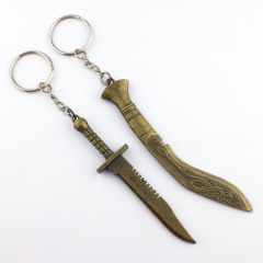 Cheap Anime Antique Design Metal Sword Keychain Plating Brass Bronze Sword Keychain,MY SHOP,Cheap Anime Antique Design Metal Sword Keychain Plating Brass Bronze Sword Keychain