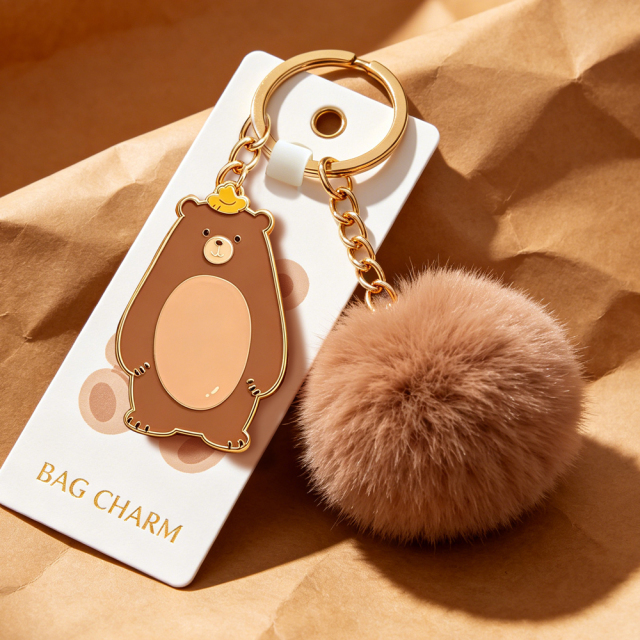 Wholesale Custom Small Plush Keychain Charms Manufacturer for Bag