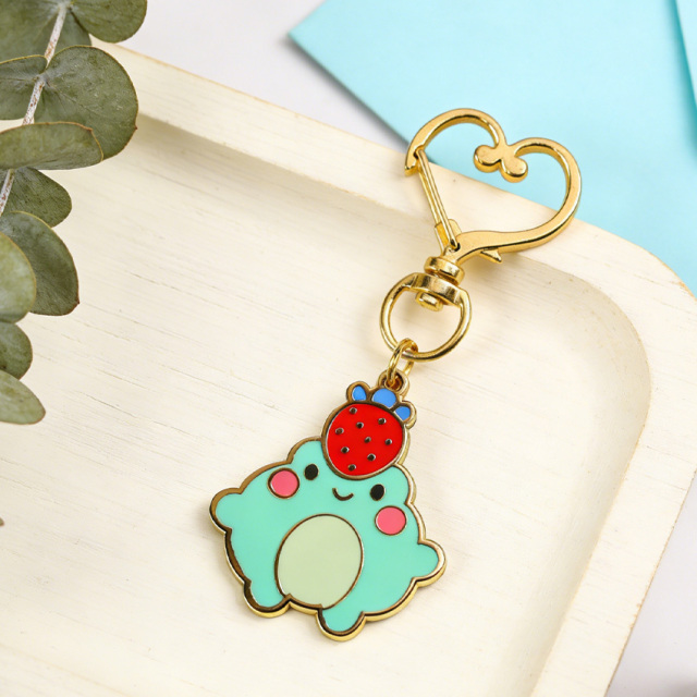 Wholesale Customizable Debossed Color logo Metal Tourism Keychain