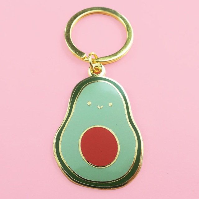 Unique Custom Hook Key Chains Decoration Bag Glue Keychain Pendant Doming Metal Double Side