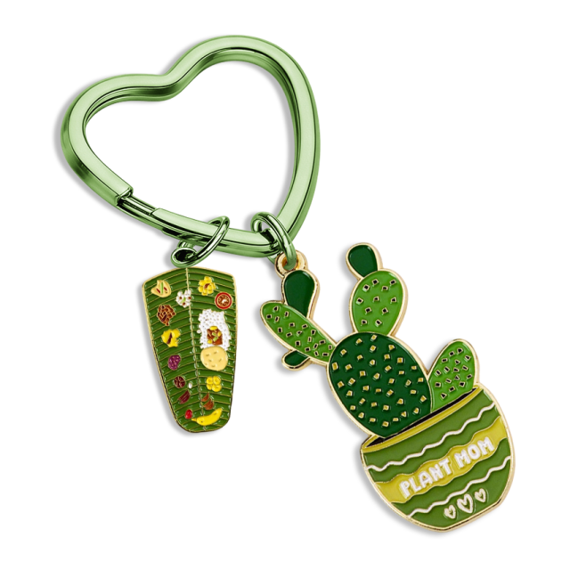 Factory Marking Gold Color Stylish Metal Badge Keychain