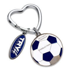 Factory Marking Gold Color Stylish Metal Badge Keychain