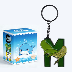 China Oem Kawaii Metal Anime Blind Box Keychain Set Custom