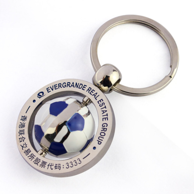 Wholesale Custom 3D Mini Soccer Ball Accessories Key Ring Customized Football Club Logo Key Rings
