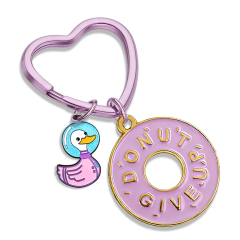 Free Design square Metal Book Letter Packaging Box Metal Keychain