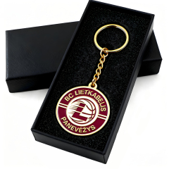 Free Customized Marketing Custom Keyring Travel Metal Custom logo with Packaging
