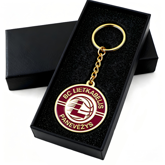 Free Customized Marketing Custom Keyring Travel Metal Custom logo with Packaging