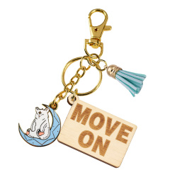 Personalized Unique Design Engraving Wood Keychains logo Manufacturer