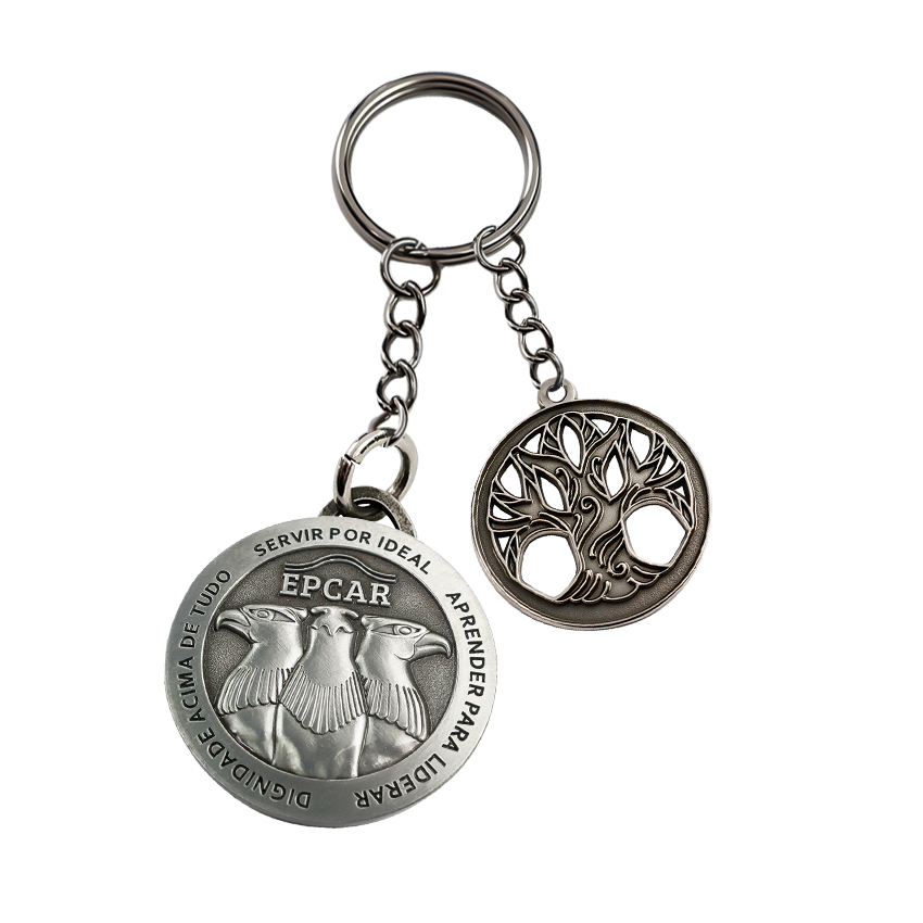 Marketing Promotional Oem Digital Round Advertising Business Name Small Keyring