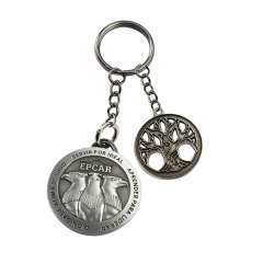 Marketing Promotional Oem Digital Round Advertising Business Name Small Keyring
