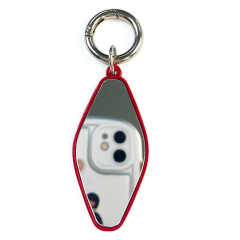 Fast Custom Popular 2025 Acssesoriess Cute Metal Key Chains Makeup Mirror Custom