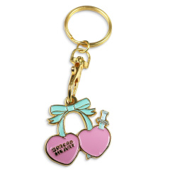 Custom logo Star Clip Metal Pendant Tag Keychain Keyring Box with logo
