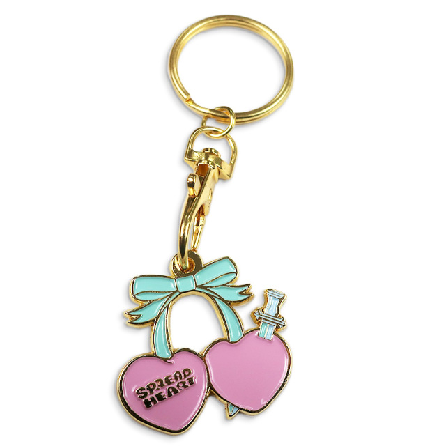 Custom logo Star Clip Metal Pendant Tag Keychain Keyring Box with logo