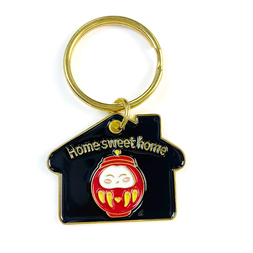 Fast Custom Popular 2025 Acssesoriess Cute Metal Key Chains Makeup Mirror Custom
