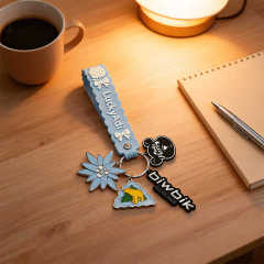 Wholesale Silicone Bracelet Lanyard Keychain Anime Bag Charm Hanging Wrist Strap Oem