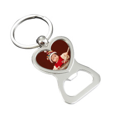 Factory Fast Custom Metal Bottle Opener Heart Photo Epoxy Keychain Metal Mold Frame Manufacturer