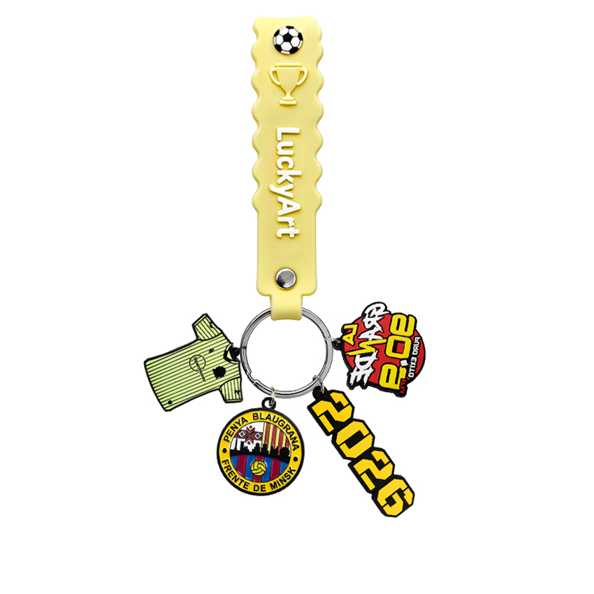 Wholesale Silicone Bracelet Lanyard Keychain Anime Bag Charm Hanging Wrist Strap Oem