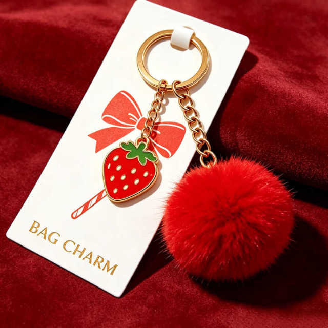 Wholesale Custom Small Plush Keychain Charms Manufacturer for Bag