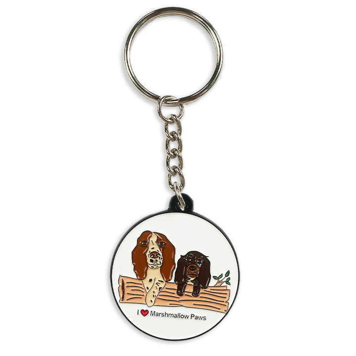Wholesale Personalised Pet Dog Key Chain Brand Name Keychain Cartoon Dog