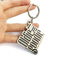 Free Customized Marketing Custom Keyring Travel Metal Custom logo with Packaging