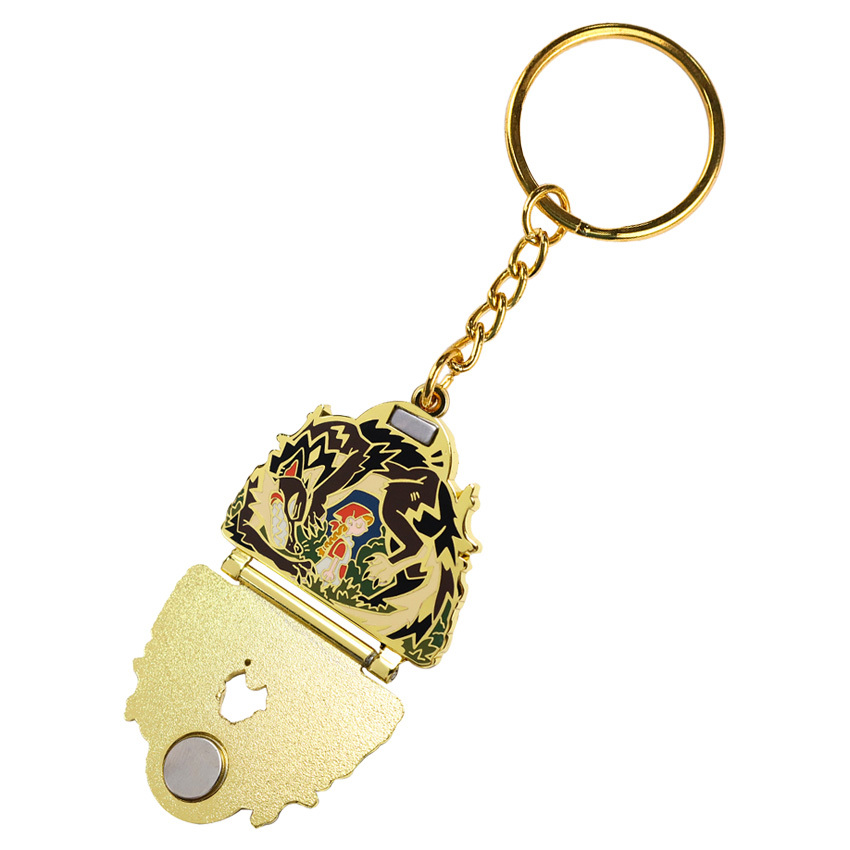 Fast Custom Metal Hardware Picture Molded Camel Foldable Keychain Wholesale