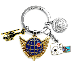 Cheap Mold Fee Custom Handmade Keyring Digital Camera Stainless Steel Keychain Cute Bag Charms