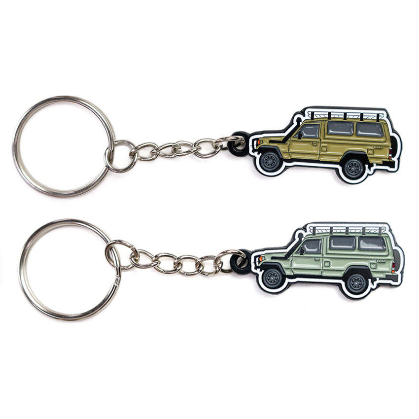 Personalized Cheap Factory Custom Car Club Emblem Keychain License Plate Keyring