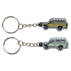 Personalized Cheap Factory Custom Car Club Emblem Keychain License Plate Keyring