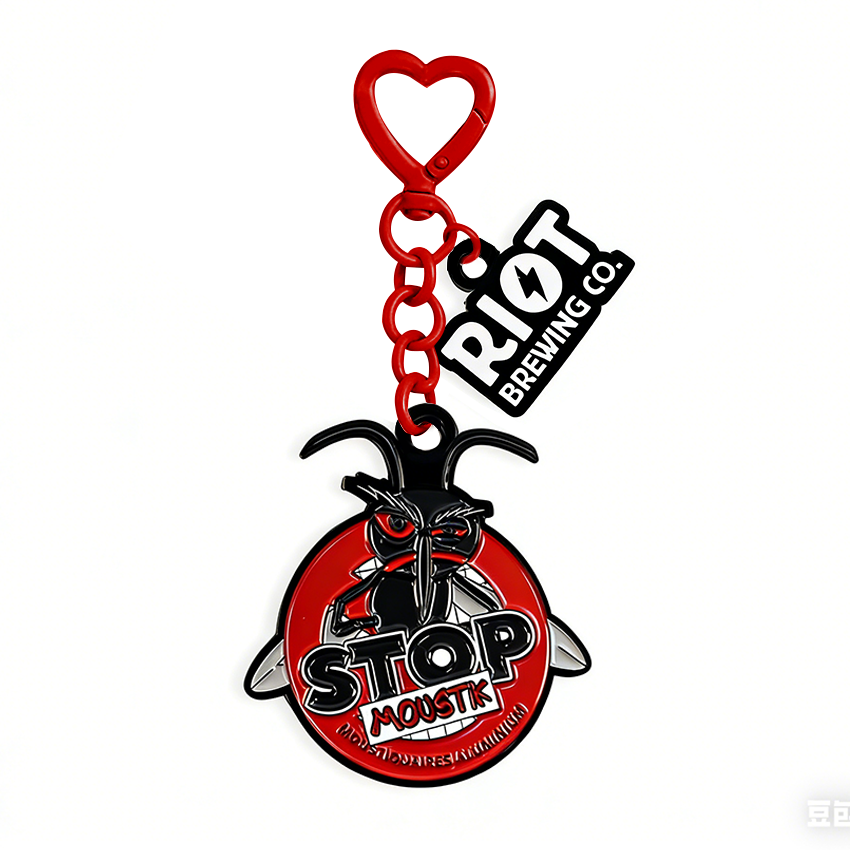 New Oem Rotating Metal logo protection Keychain Display Wholesale