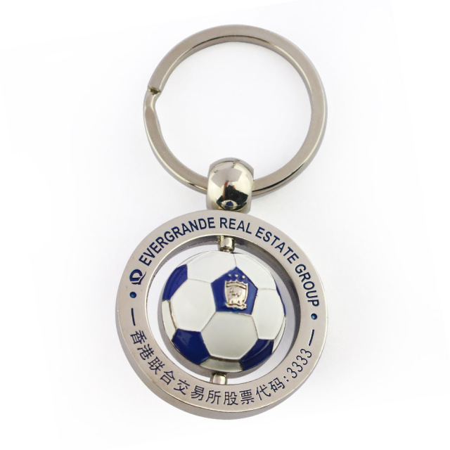 Wholesale Custom 3D Mini Soccer Ball Accessories Key Ring Customized Football Club Logo Key Rings