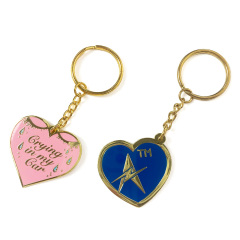 Fast Custom Popular 2025 Acssesoriess Cute Metal Key Chains Makeup Mirror Custom