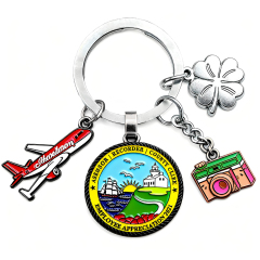 Cheap Mold Fee Custom Handmade Keyring Digital Camera Stainless Steel Keychain Cute Bag Charms