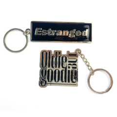 Perosnalised Designer Rectangle Plate Metal Corporate Inspired Key Rings Maker