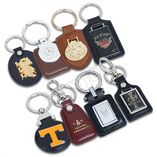 No Minimum Wholesale Personalized logo Brand Name Key Ring Chain Tag Custom Keychain