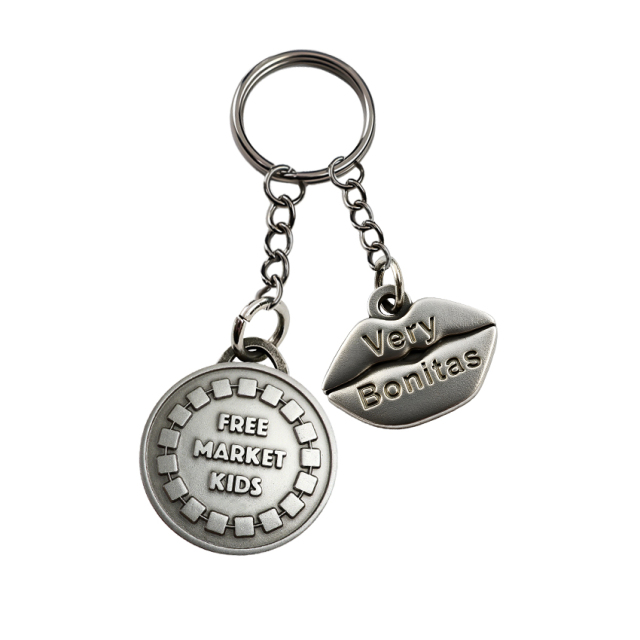 Marketing Promotional Oem Digital Round Advertising Business Name Small Keyring