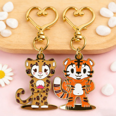 Wholesale Customizable Debossed Color logo Metal Tourism Keychain