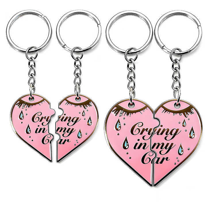 2026 Key Chain Acssesoriess Cute Metal Photo Envelope Cute Couple Keychain