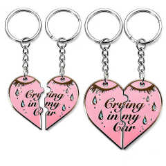 2026 Key Chain Acssesoriess Cute Metal Photo Envelope Cute Couple Keychain