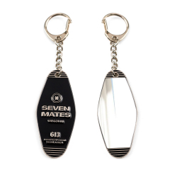 Cheap Free Design Cute Small Mini Polished Keyring Pocket Mirror Keychain