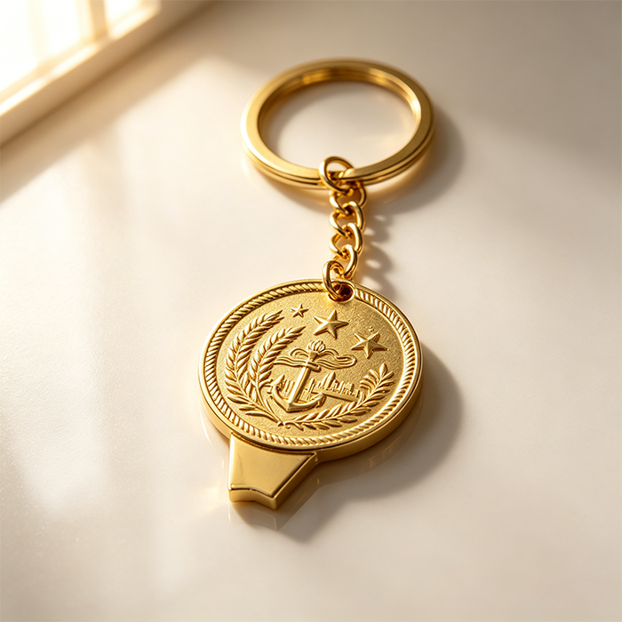 Bespoke Luxury Celestial Keychain Bottle Opener Custom 3D Relief Moon Stars Key Ring Commemorative Souvenir for Brand Promotion