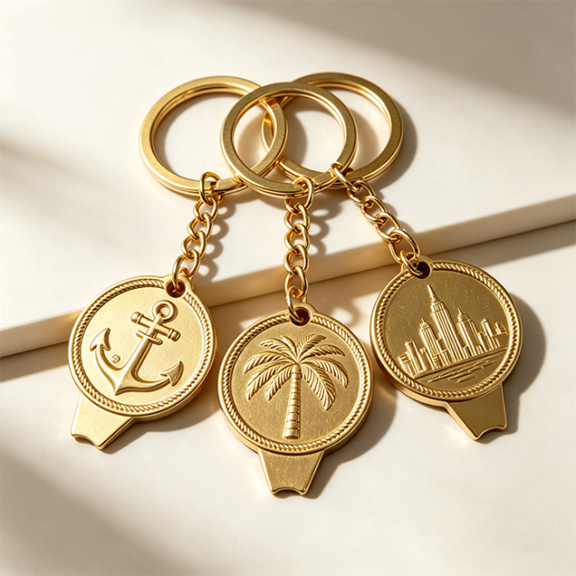 Bespoke Luxury Celestial Keychain Bottle Opener Custom 3D Relief Moon Stars Key Ring Commemorative Souvenir for Brand Promotion