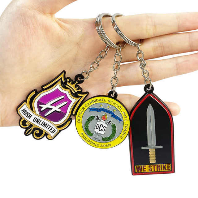 Unique Custom Handmade Text Stamped Keyring Zinc Alloy Engrave Key Chain