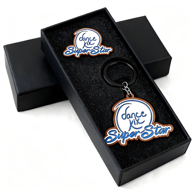Funny Free Design logo Alloy Key Chain Rings Keyring Gift Box Packaging for Charms